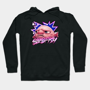 Blobfish Retro 80s Hoodie